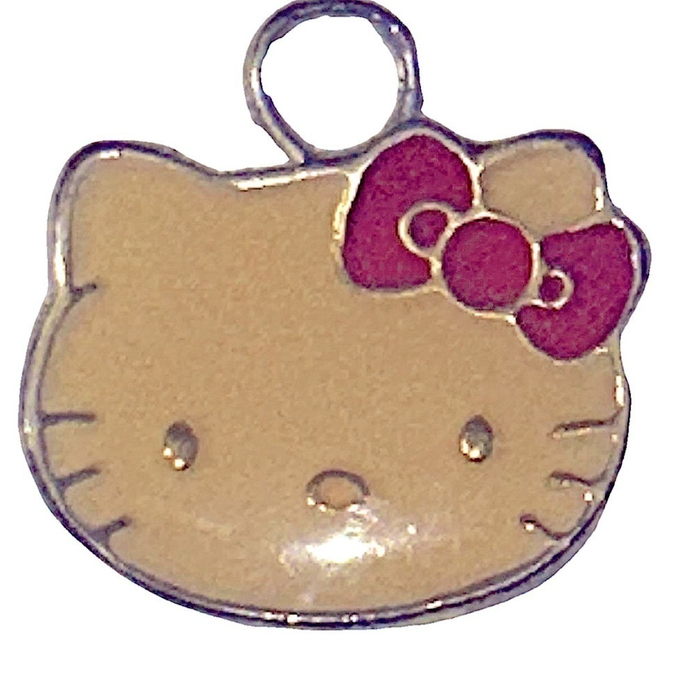 Hello Kitty Rare vintage necklace pendant enamel 2004 Sanrio
